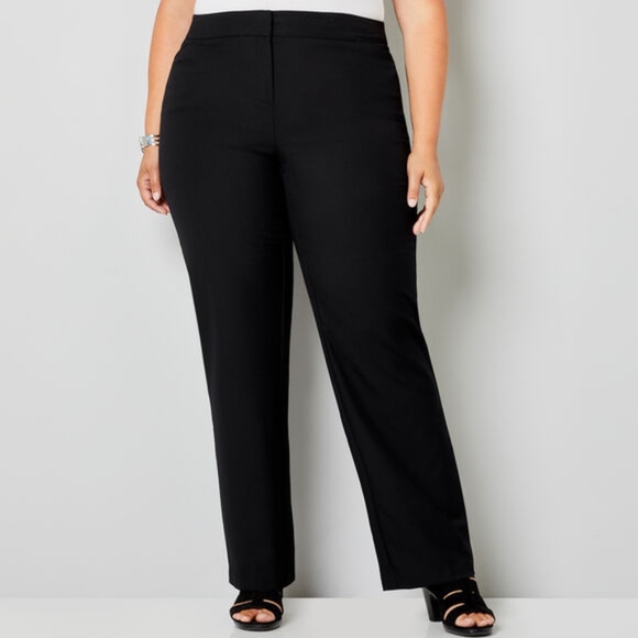 Avenue Pants - Avenue Cool Hand Straight Leg Black Trouser NWT